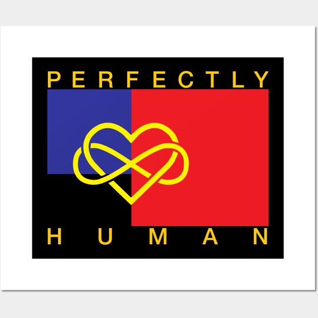 Perfectly Human - Polyamorous Pride Flag Wall Art by OutPsyder